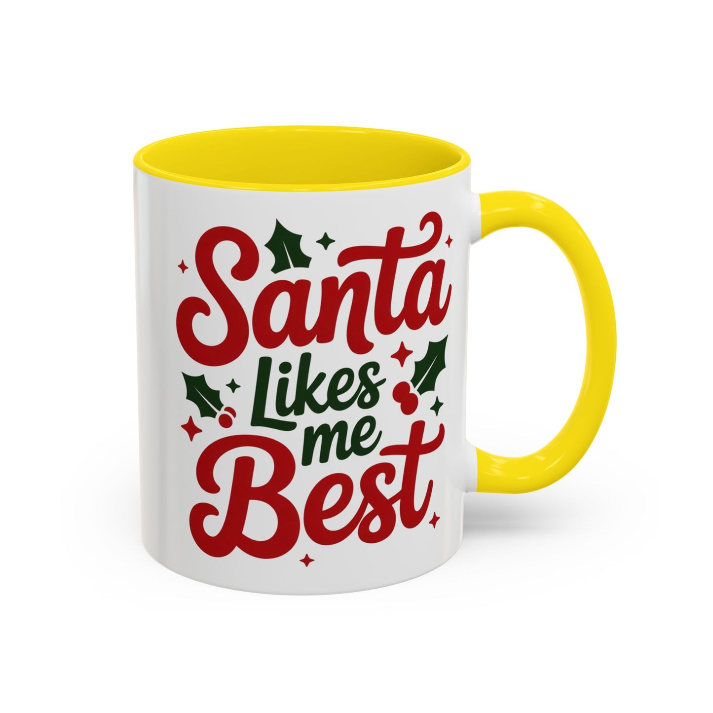 Santa Likes Me Best, Winter Decor, Gift for Coffee Lovers, Unique Present