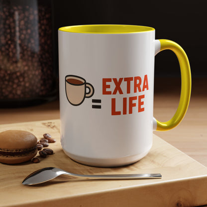 Coffee Extra Life Design, Unique Kitchen Decor, Birthday or Holiday Gift