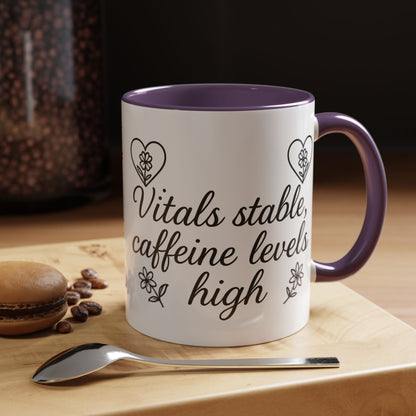 VITALS Stable Caffeine Levels High - Perfect Gift for EMT, Nurse, coffee lover