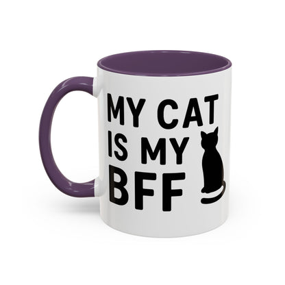 My Cat is My BFF - Perfect Gift for Pet Owners, Funny Pet Mug, Unique Cat Gifts, Cat Mom Mug, Animal Lover's Mug