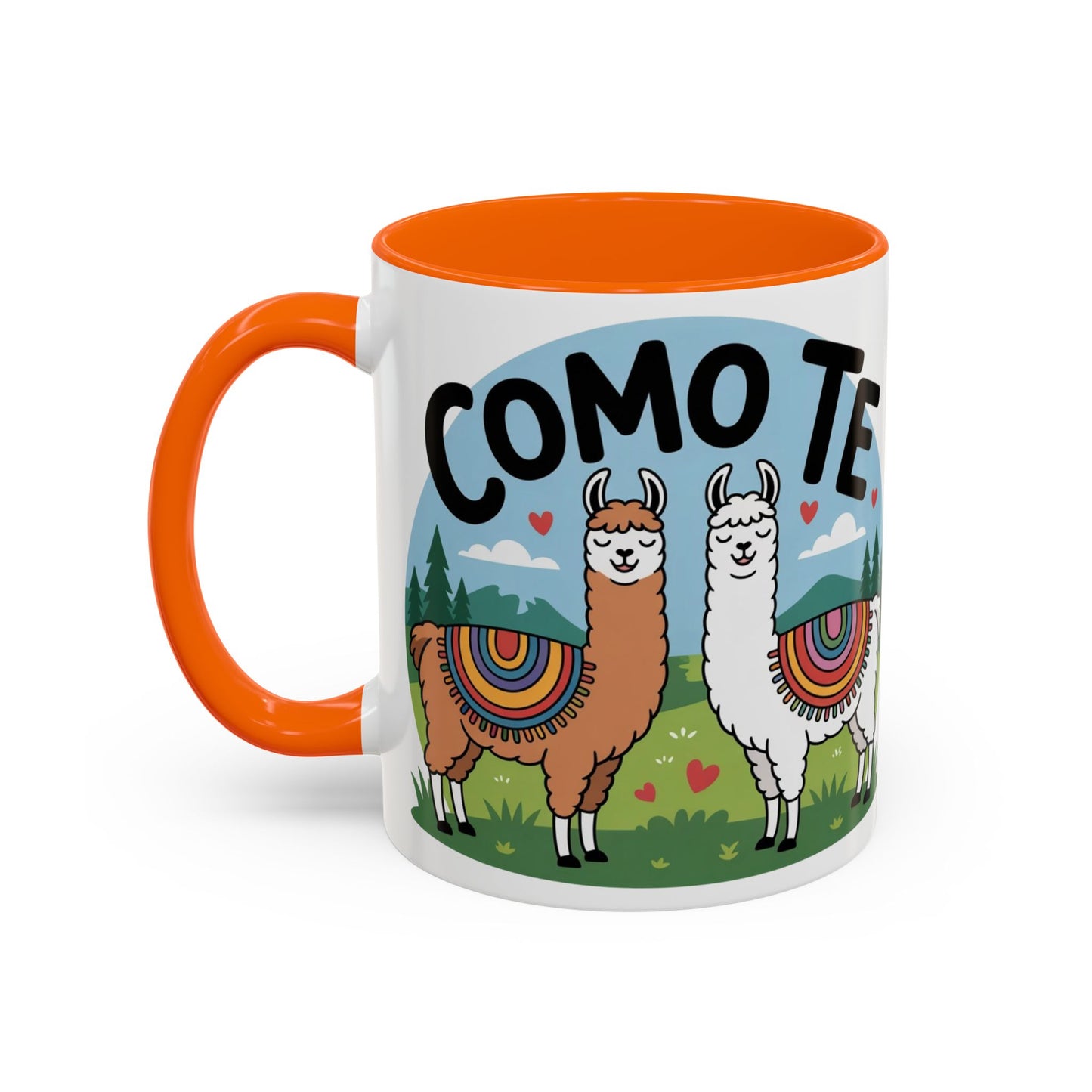Como Te Llama Love Coffee Mug, Fun Animal Mug