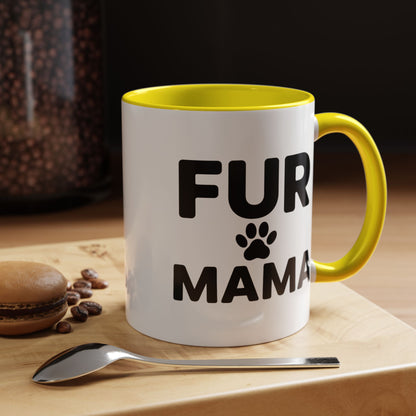 Fur Mama Coffee Mug - Perfect Gift for Dog Lovers, Pet Parents, Animal Enthusiasts, Mother's Day, Birthdays, Coffee Lovers