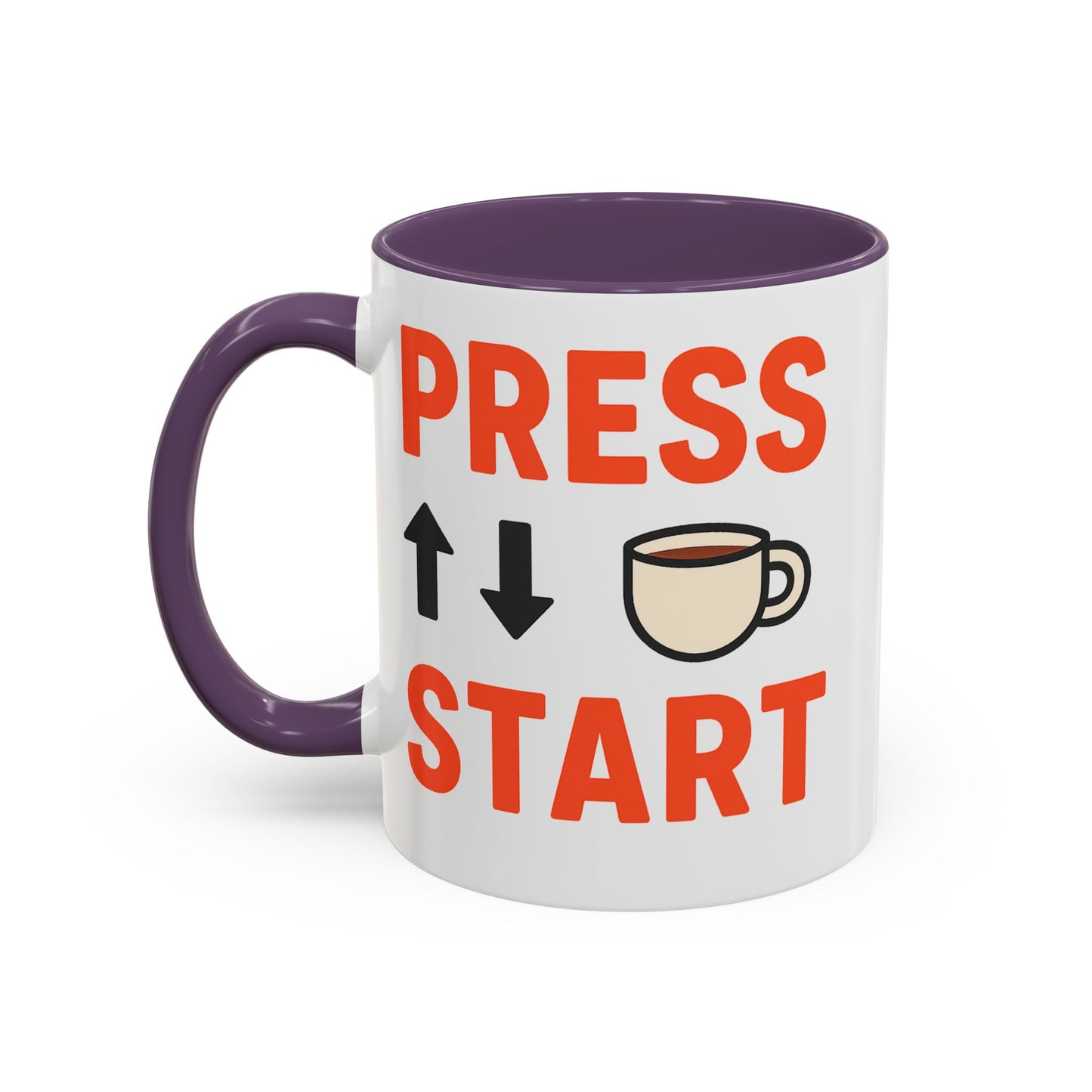 Press Start Retro Gamer Design, Fun Gifts for Gamers, Office Essentials, Tea Lovers, Unique Home Decor
