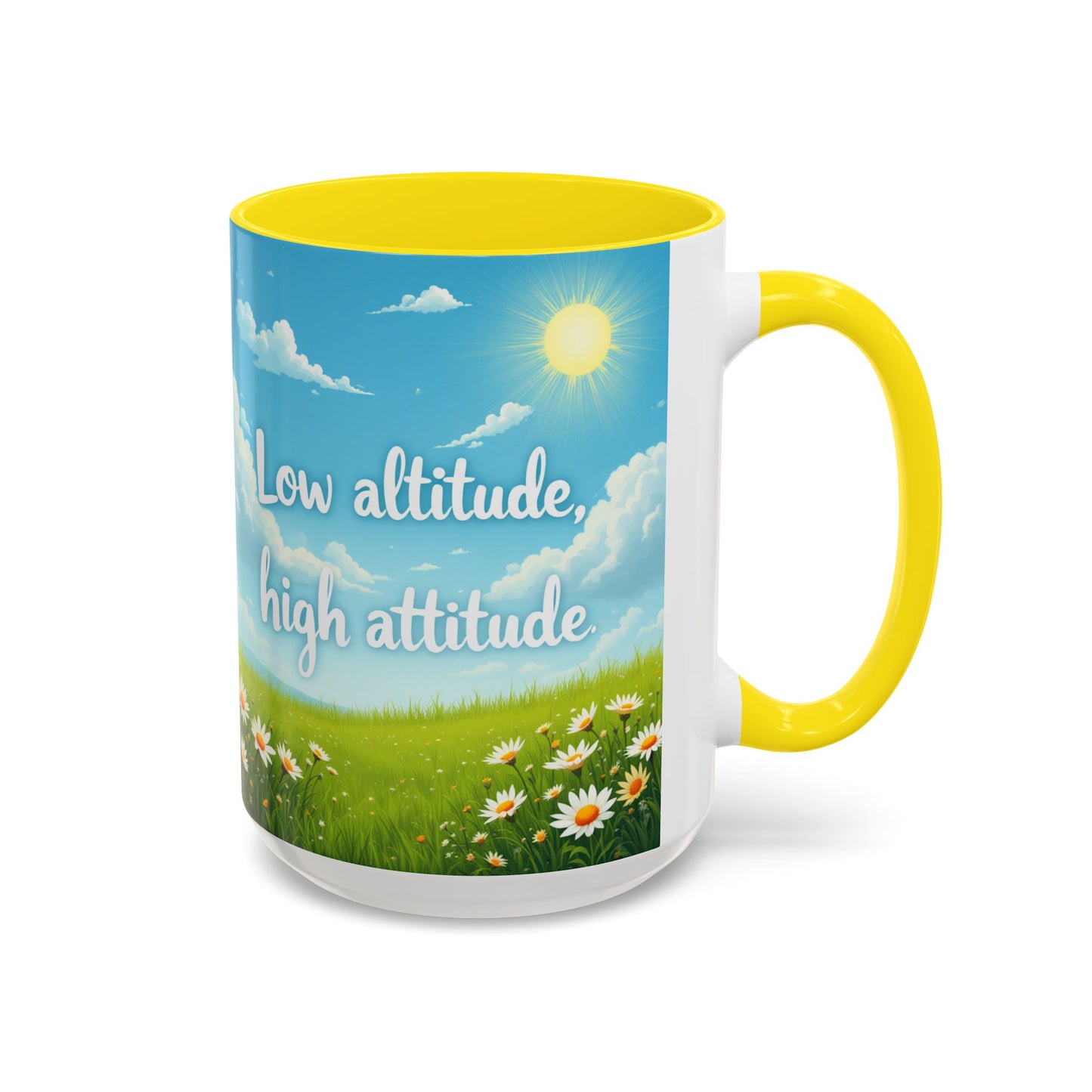 Low Altitude, High Attitude | Motivational Gift for Coffee Lovers, Nature Enthusiasts, Office Decor, [...]