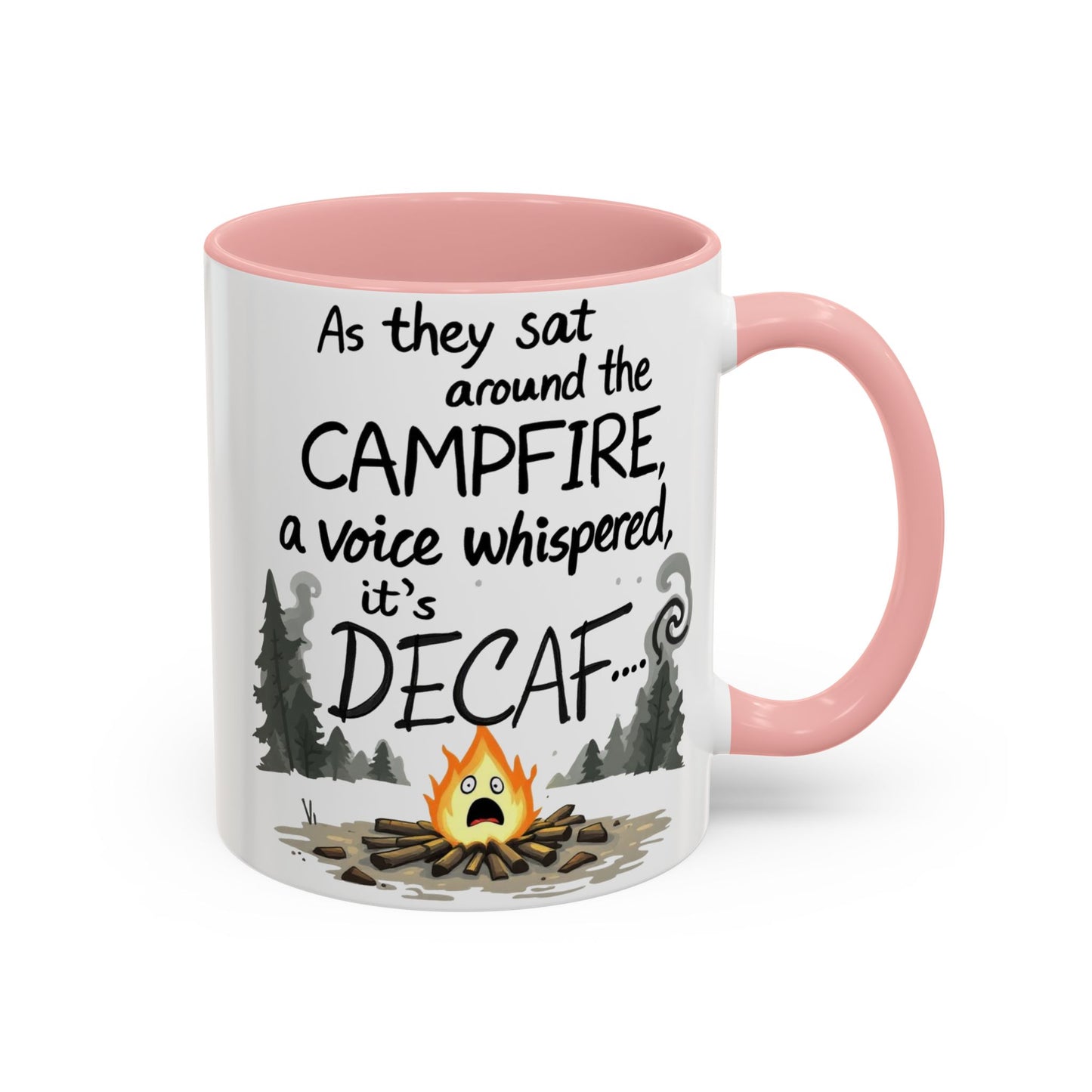 Scary Campfire Decaf Story Coffee Mug - Fun Gift for Outdoor Lovers, Camping, Hiking