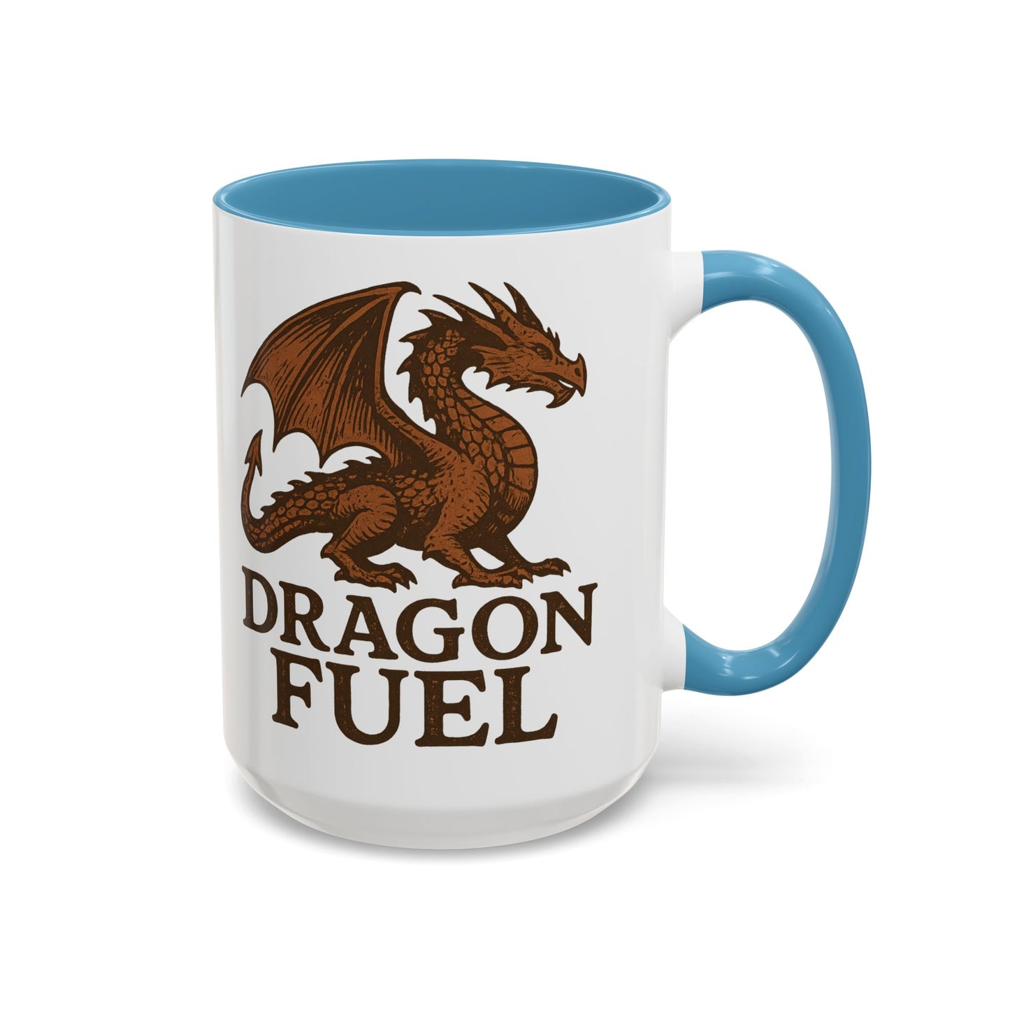 Dragon Fuel Coffee Mug - 11/15oz, Fantasy Gift for Gamers, Unique Dragon Lover's Cup, Dungeons & Dragons Drinkware, Gift for Wizards