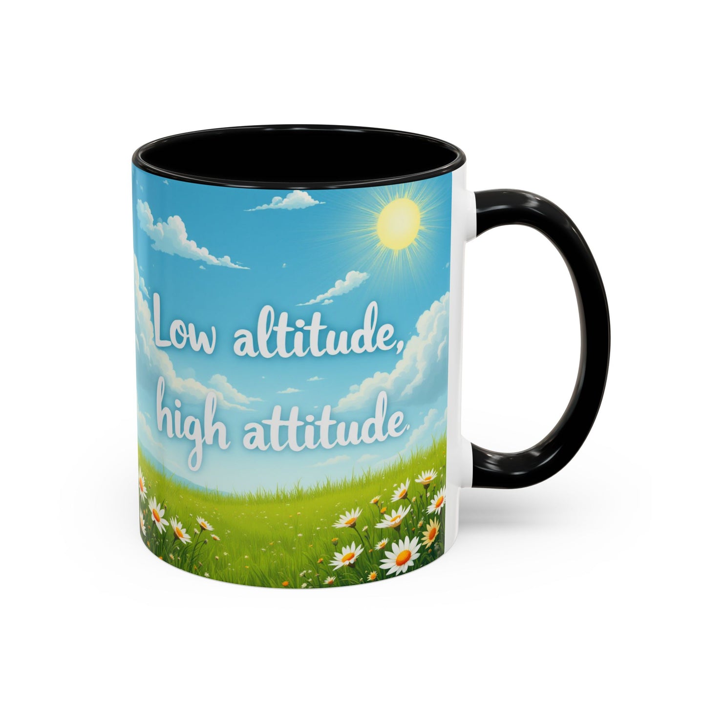 Low Altitude, High Attitude | Motivational Gift for Coffee Lovers, Nature Enthusiasts, Office Decor, [...]