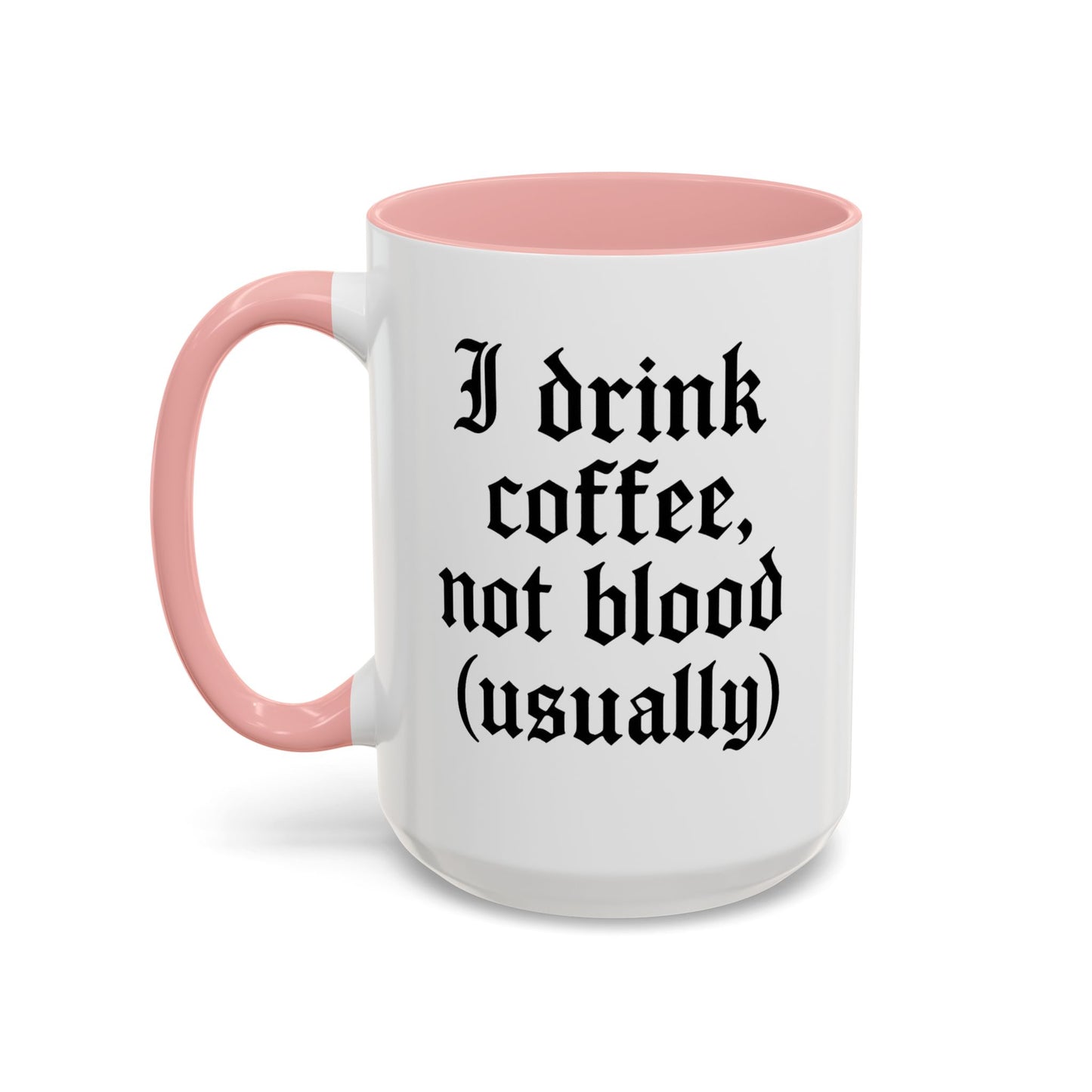 I Drink Coffee Not Blood (Usually), Funny Gift for Coffee Lovers, Black Accent Mug, Unique Kitchen Decor, [...]