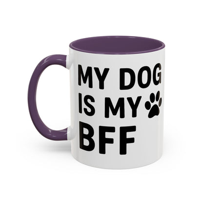 My Dog is My BFF, Pet Owner Gift, Animal Lover Mug, Cute Dog Theme, Personalized Pet Mug