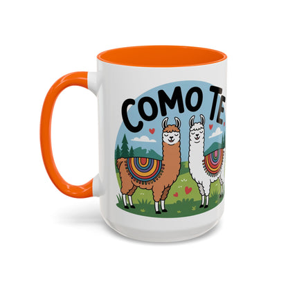 Como Te Llama Love Coffee Mug, Fun Animal Mug