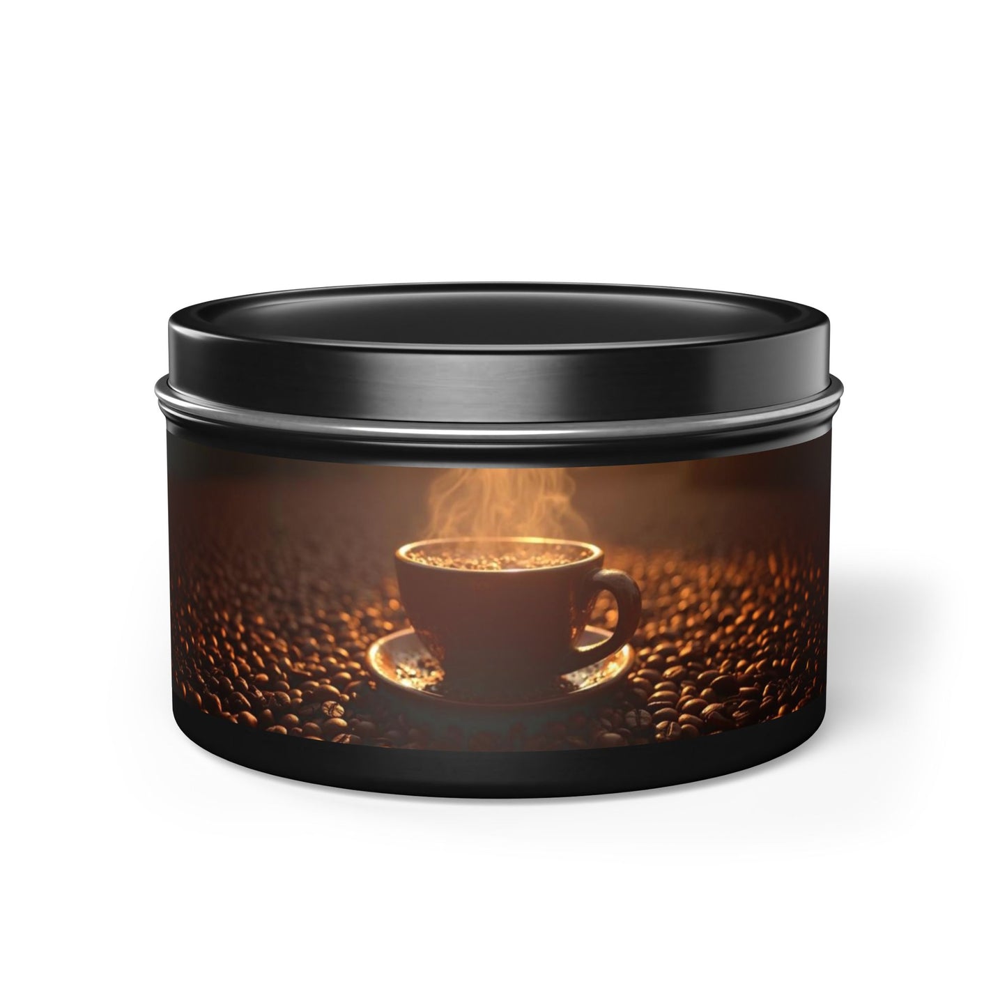 Aromatic Coffee Scented Tin Candle - Cozy Home Decor for Coffee Lovers