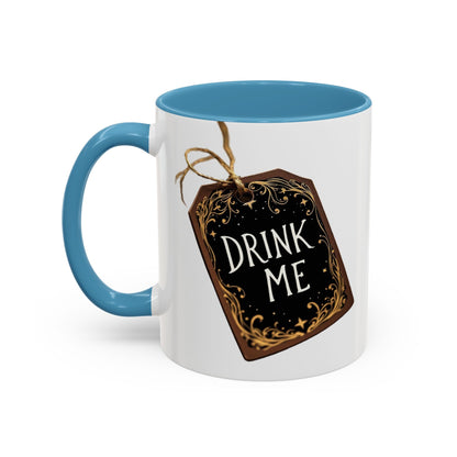 Whimsical Drink Me Coffee Mug - Enchanting Accent Cup for Tea Lovers