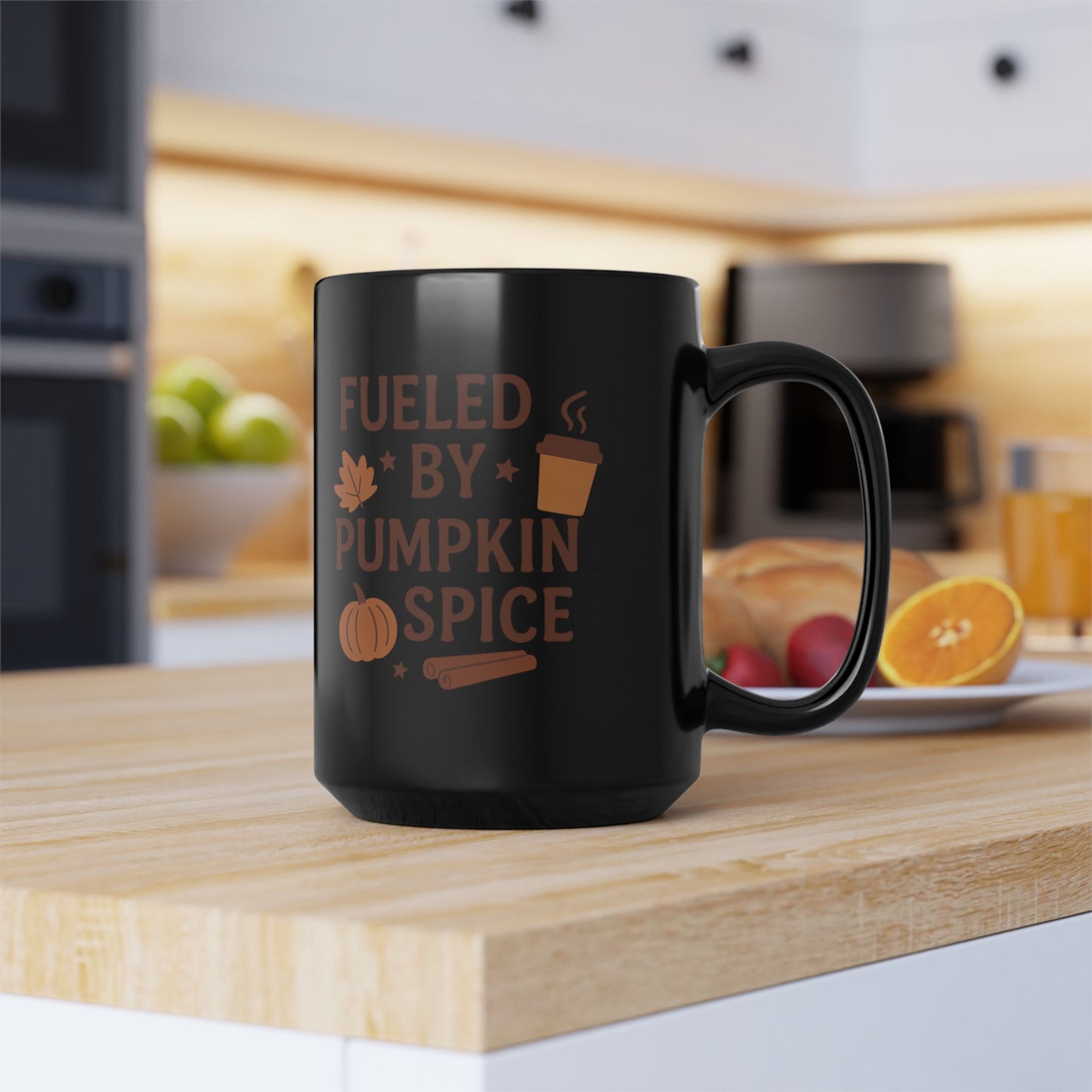 Fueled by Pumpkin Spice Coffee Lover Gift, Fall Decor, Autumn Mug, Halloween Gift, Coffee Mug