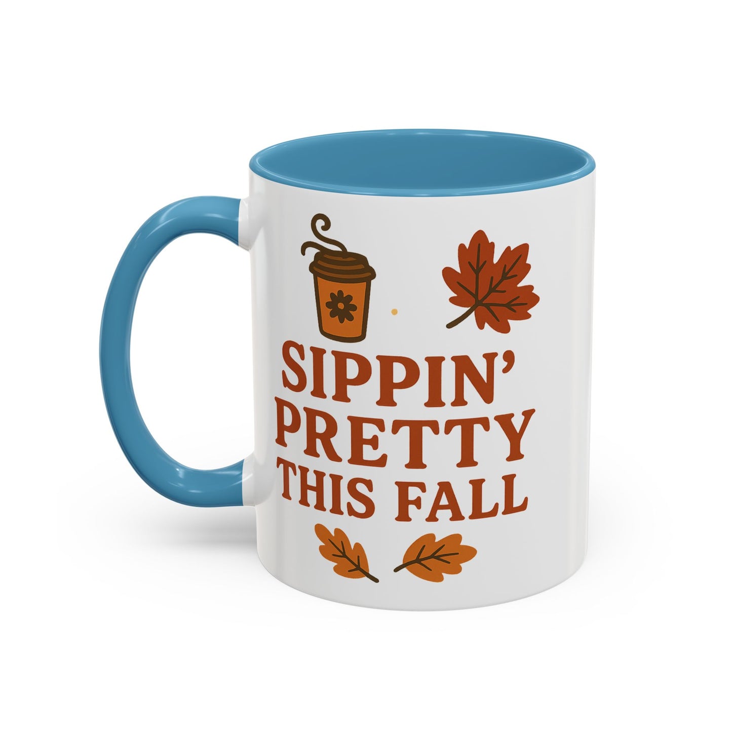 Sippin’ pretty this fall - Accent Coffee Mug (11, 15oz)