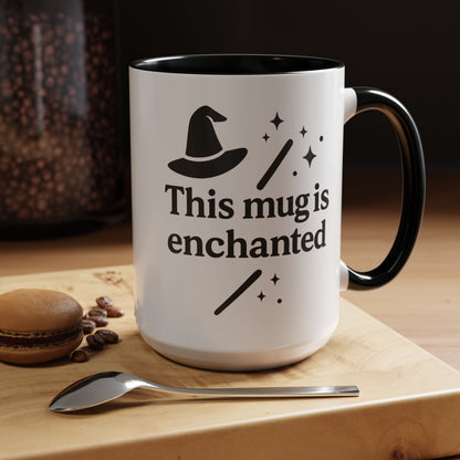 Enchanted Witch Coffee Mug, Magical Mug Gift, Halloween Decor, Witchcraft Mug, Coffee Lover Gift, Enchanted Design