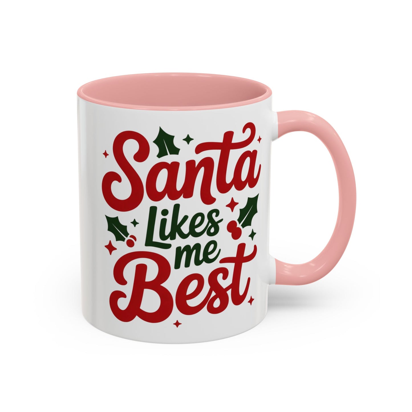 Santa Likes Me Best, Winter Decor, Gift for Coffee Lovers, Unique Present