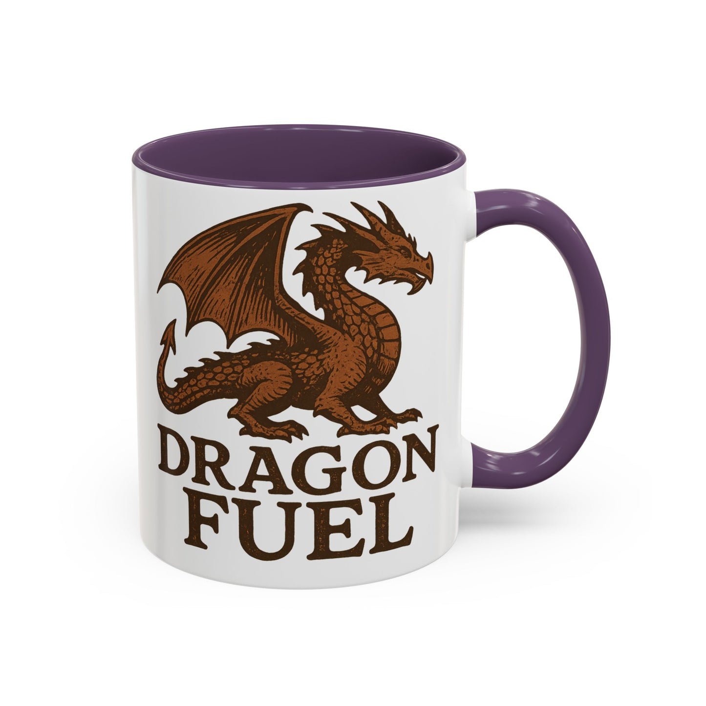 Dragon Fuel Coffee Mug - 11/15oz, Fantasy Gift for Gamers, Unique Dragon Lover's Cup, Dungeons & Dragons Drinkware, Gift for Wizards