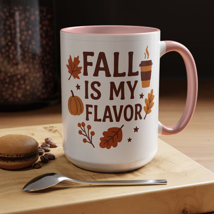 Fall Is My Flavor-Themed Coffee Mug, Cozy Autumn Vibes, Perfect Gift for Fall Lovers, Seasonal Mug