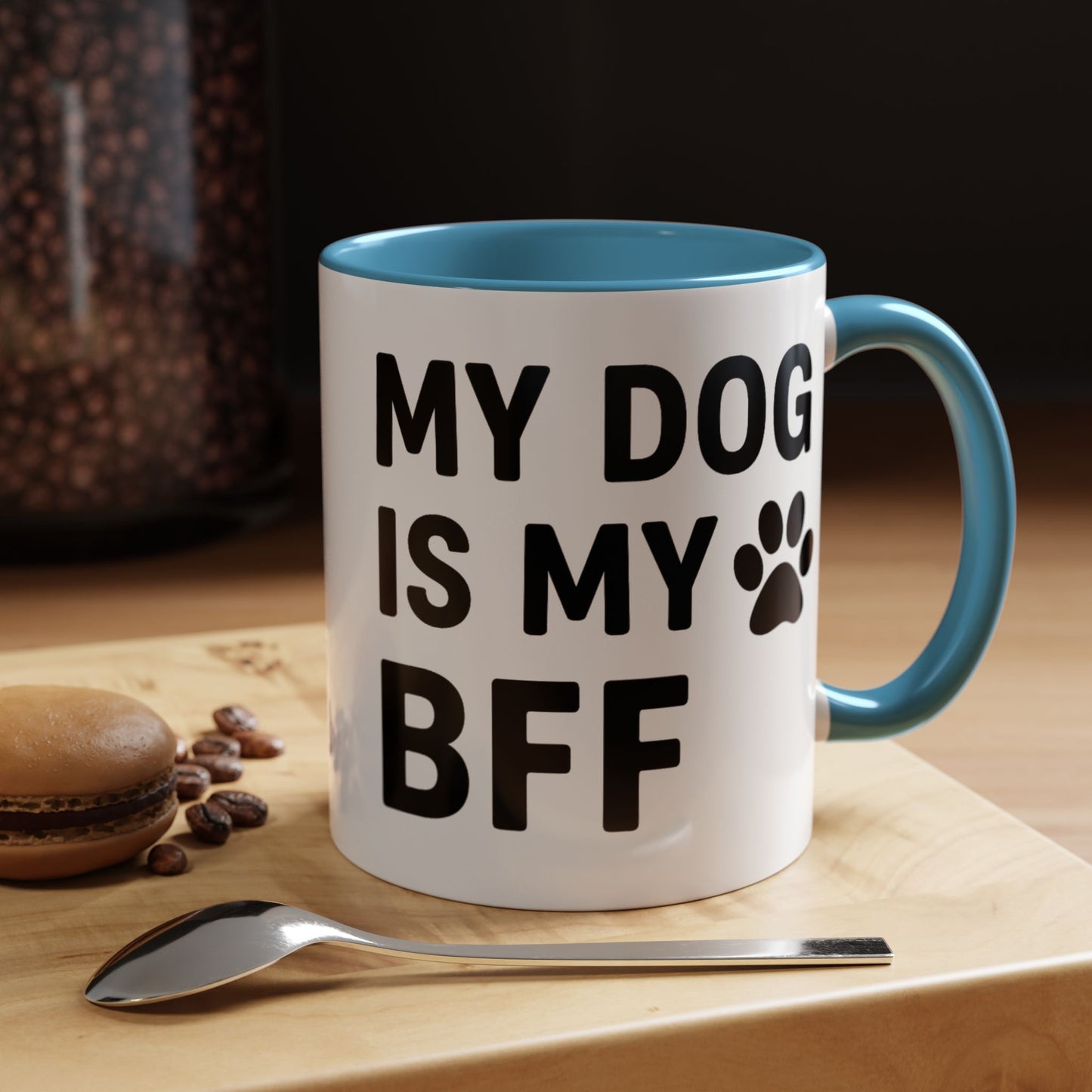 My Dog is My BFF, Pet Owner Gift, Animal Lover Mug, Cute Dog Theme, Personalized Pet Mug