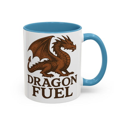 Dragon Fuel Coffee Mug - 11/15oz, Fantasy Gift for Gamers, Unique Dragon Lover's Cup, Dungeons & Dragons Drinkware, Gift for Wizards