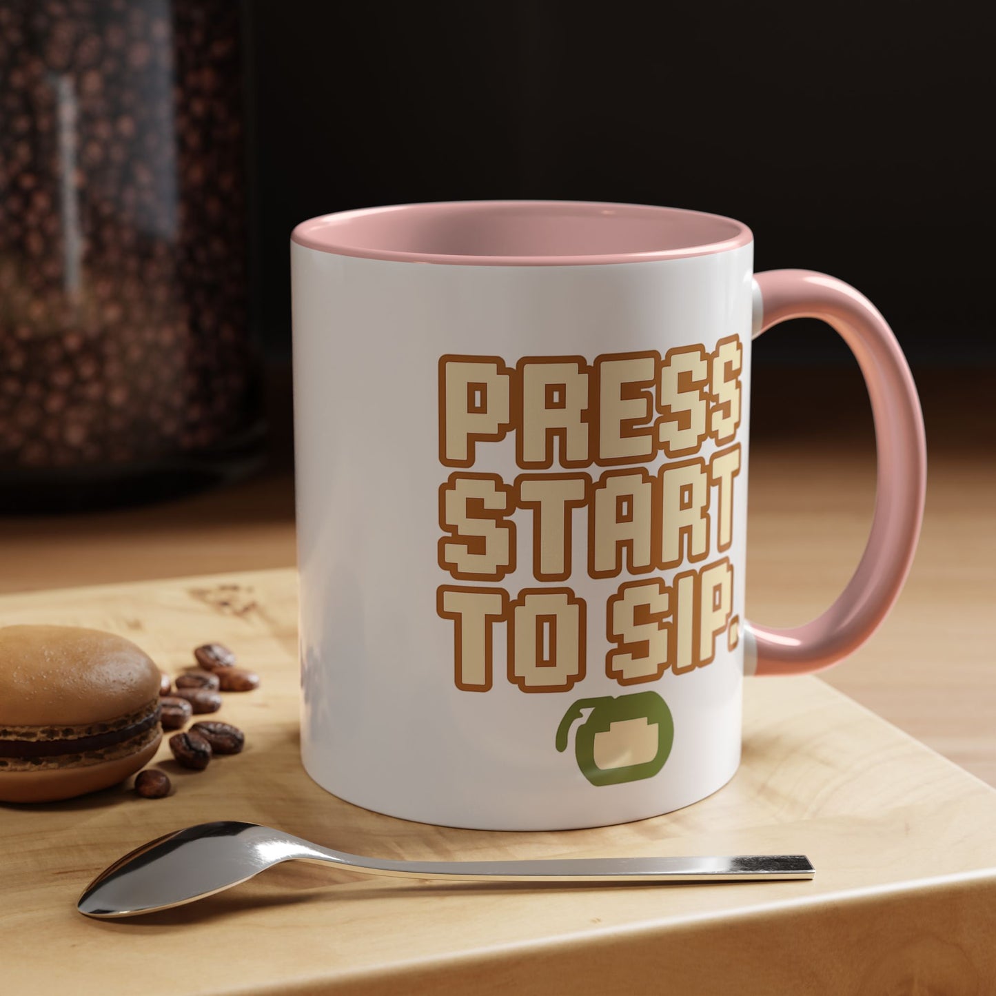 Press Start to Sip, Unique Gift for Gamers, Fun Birthday Present, Video Game Decor, Geeky Kitchenware