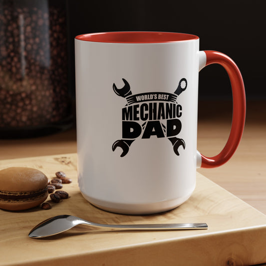 Worlds Best Mechanic Dad Mug 11oz/15oz