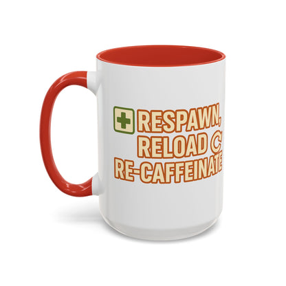 Respawn, Reload, Re-Caffeinate, Perfect Gift for Gamers, Fun Office Cup, Video Game Lover Mug, Birthday Present, [...]