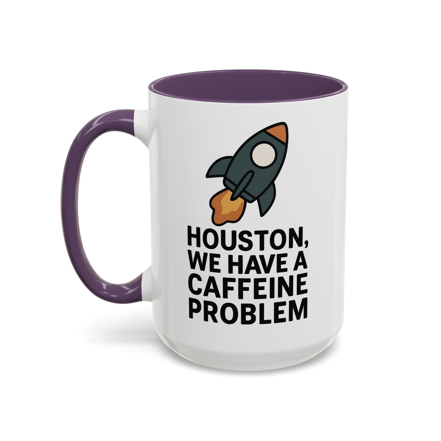 Houston We Have a Caffeine Problem Mug - Funny Coffee Cup for Space Lovers, Gift for Astronauts, Unique Kitchen Decor, Humor Mug