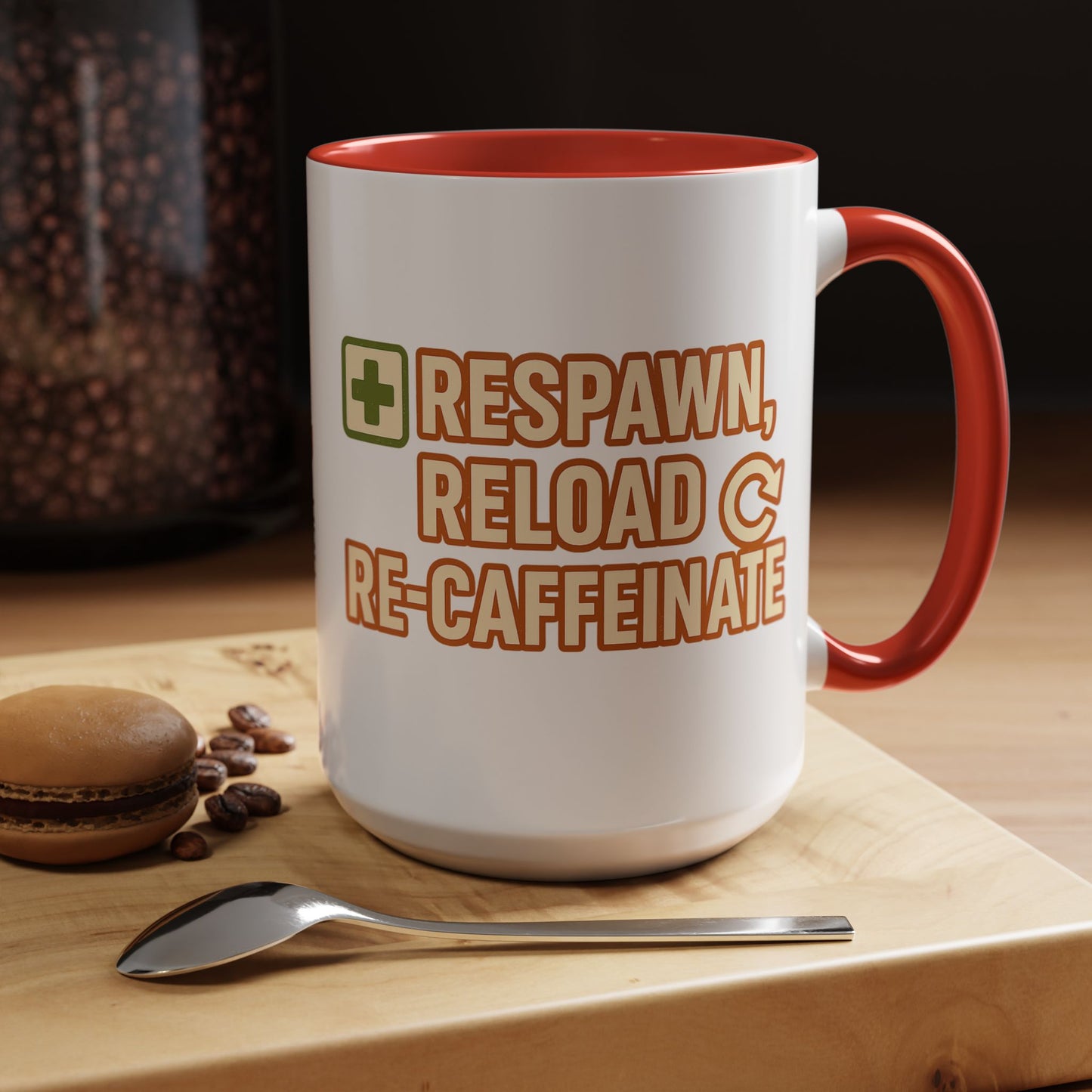 Respawn, Reload, Re-Caffeinate, Perfect Gift for Gamers, Fun Office Cup, Video Game Lover Mug, Birthday Present, [...]