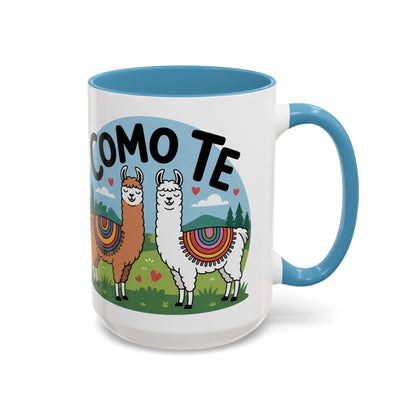 Como Te Llama Love Coffee Mug, Fun Animal Mug