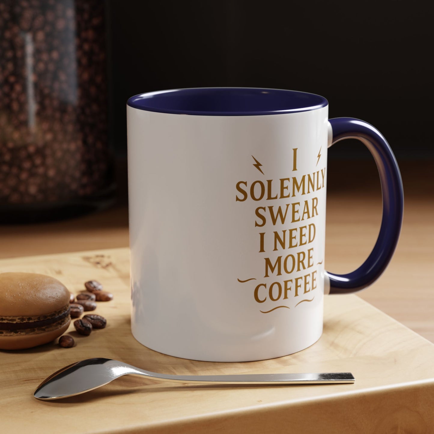 Funny Coffee Mug, I Solemnly Swear I Need More Coffee, Gift for Coffee Lovers, Office Humor, Motivational Mug
