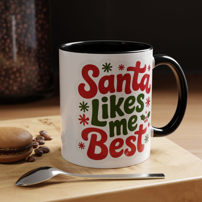Holiday Santa Coffee Mug, Christmas Mug, Festive Drinkware, Gift for Santa Lovers, Coffee Lover's Cup