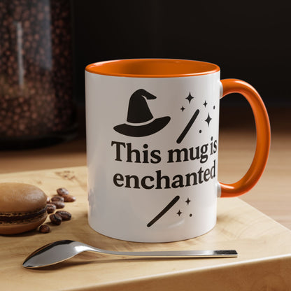 Enchanted Witch Coffee Mug, Magical Mug Gift, Halloween Decor, Witchcraft Mug, Coffee Lover Gift, Enchanted Design