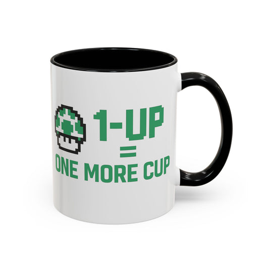 Retro Gaming Coffee Mug, 1-Up Mushroom Cup, Perfect Gift for Gamers, Funny Office Mug, Video Game Lover, Unique Birthday Present
