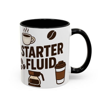 Starter Fluid Coffee Lover's Accent Mug – Perfect Gift for Birthdays, Holidays, or Office Use, Great for Your Morning Brew