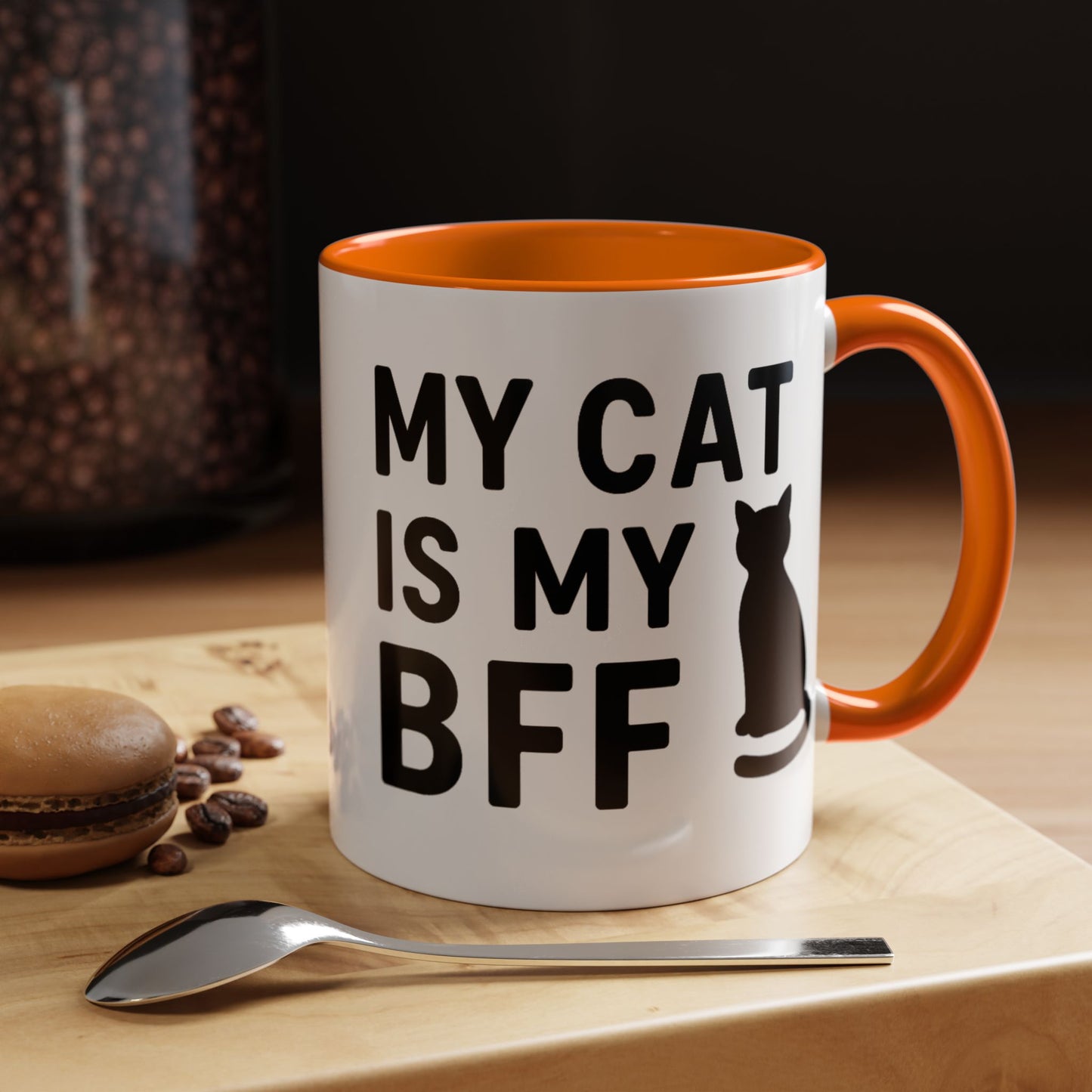 My Cat is My BFF - Perfect Gift for Pet Owners, Funny Pet Mug, Unique Cat Gifts, Cat Mom Mug, Animal Lover's Mug