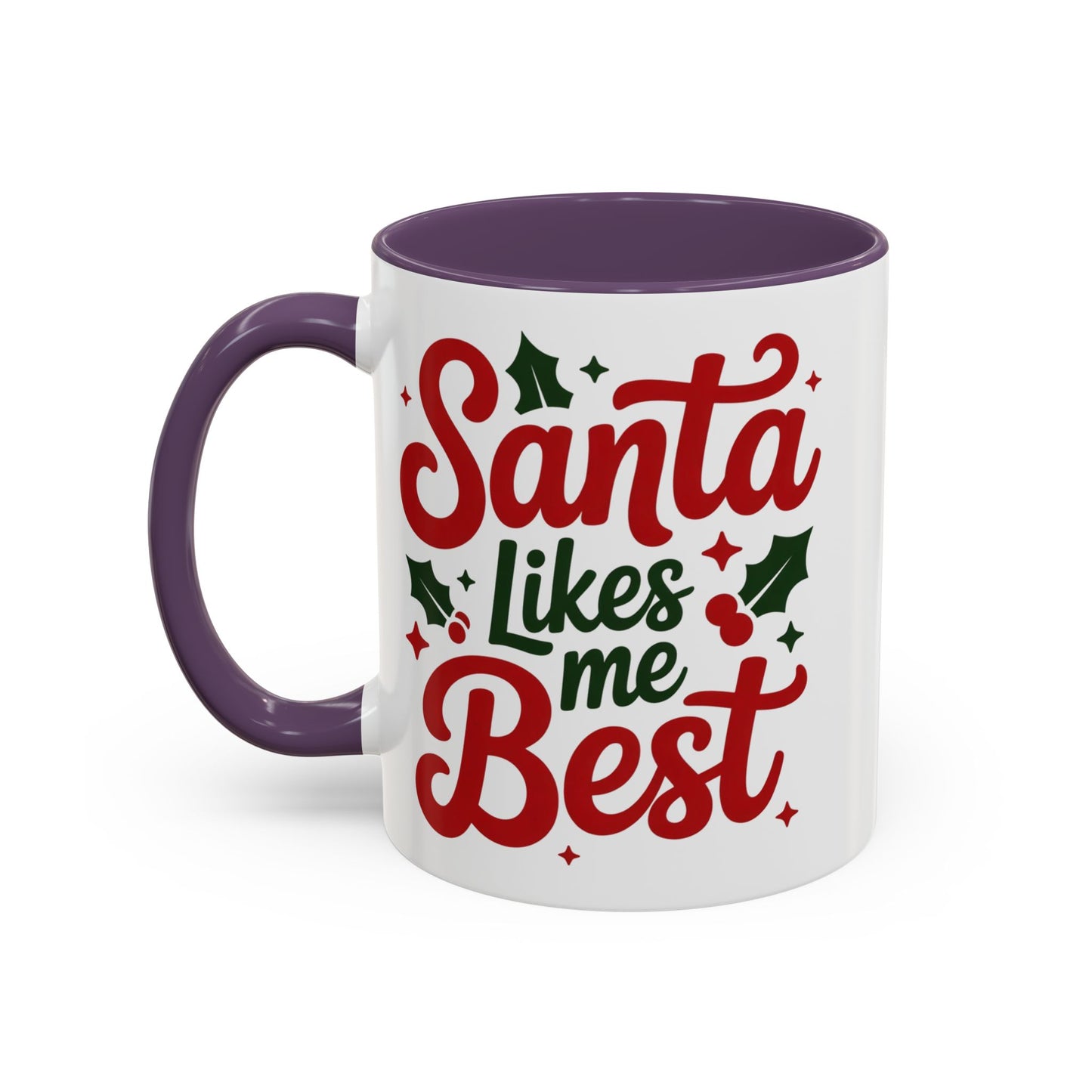 Santa Likes Me Best, Winter Decor, Gift for Coffee Lovers, Unique Present