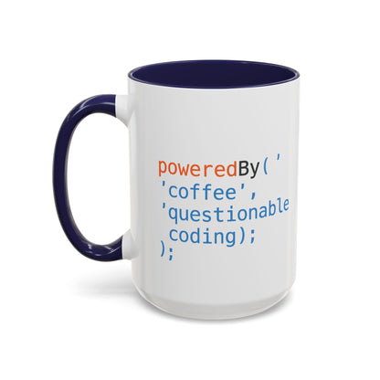 Coffee-Themed Accent Mug with Programmer Humor, Gift for Coders, Computer Enthusiasts, Office Use, Birthday, Tech Celebration