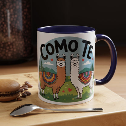 Como Te Llama Love Coffee Mug, Fun Animal Mug