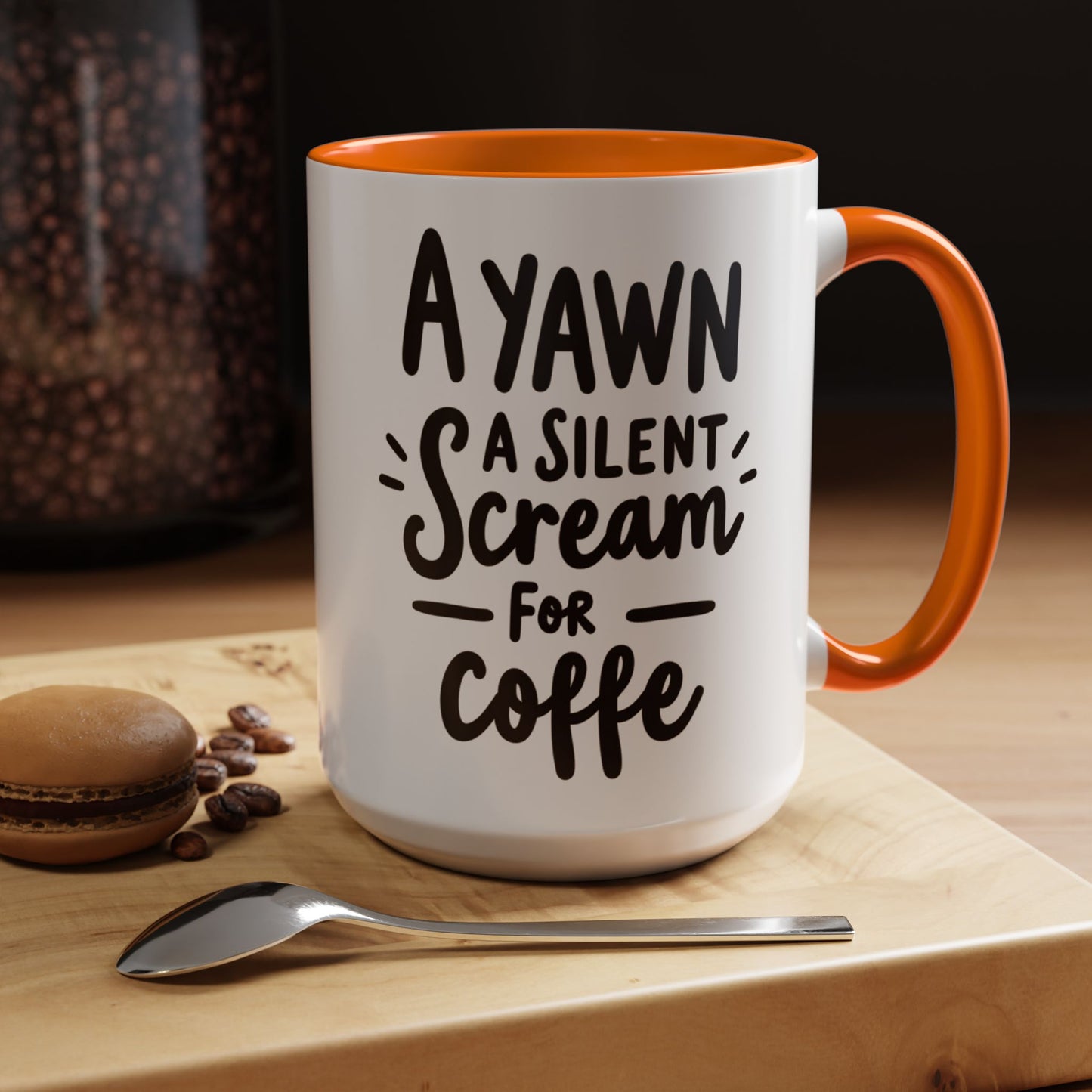 Funny Yawn Coffee Mug - 11oz & 15oz | Perfect Gift for Coffee Lovers