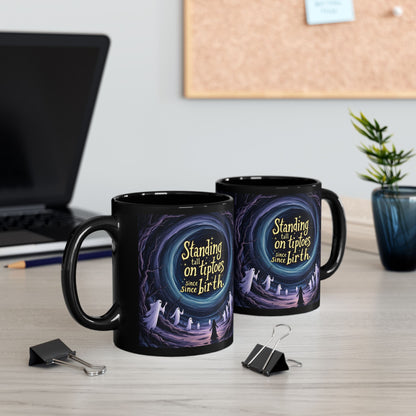 Standing on tiptoe Halloween Gift, Ghost Mug, Witchcraft Enthusiast, Home Decor, Unique Tea Cup