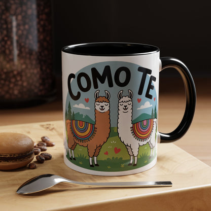 Como Te Llama Love Coffee Mug, Fun Animal Mug