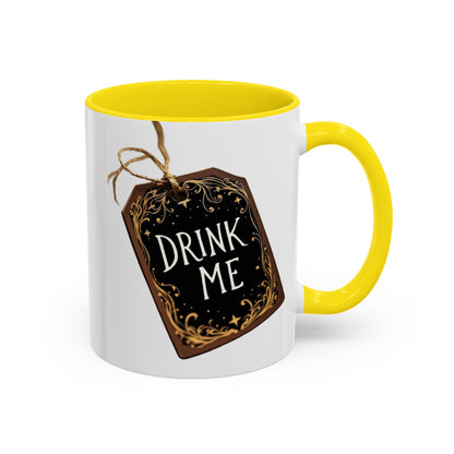 Whimsical Drink Me Coffee Mug - Enchanting Accent Cup for Tea Lovers