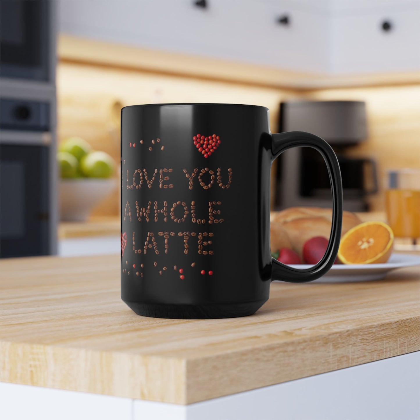 I Love You A Whole Latte, Cute Gift for Coffee Lovers, Valentine's Day, Anniversary, Birthday