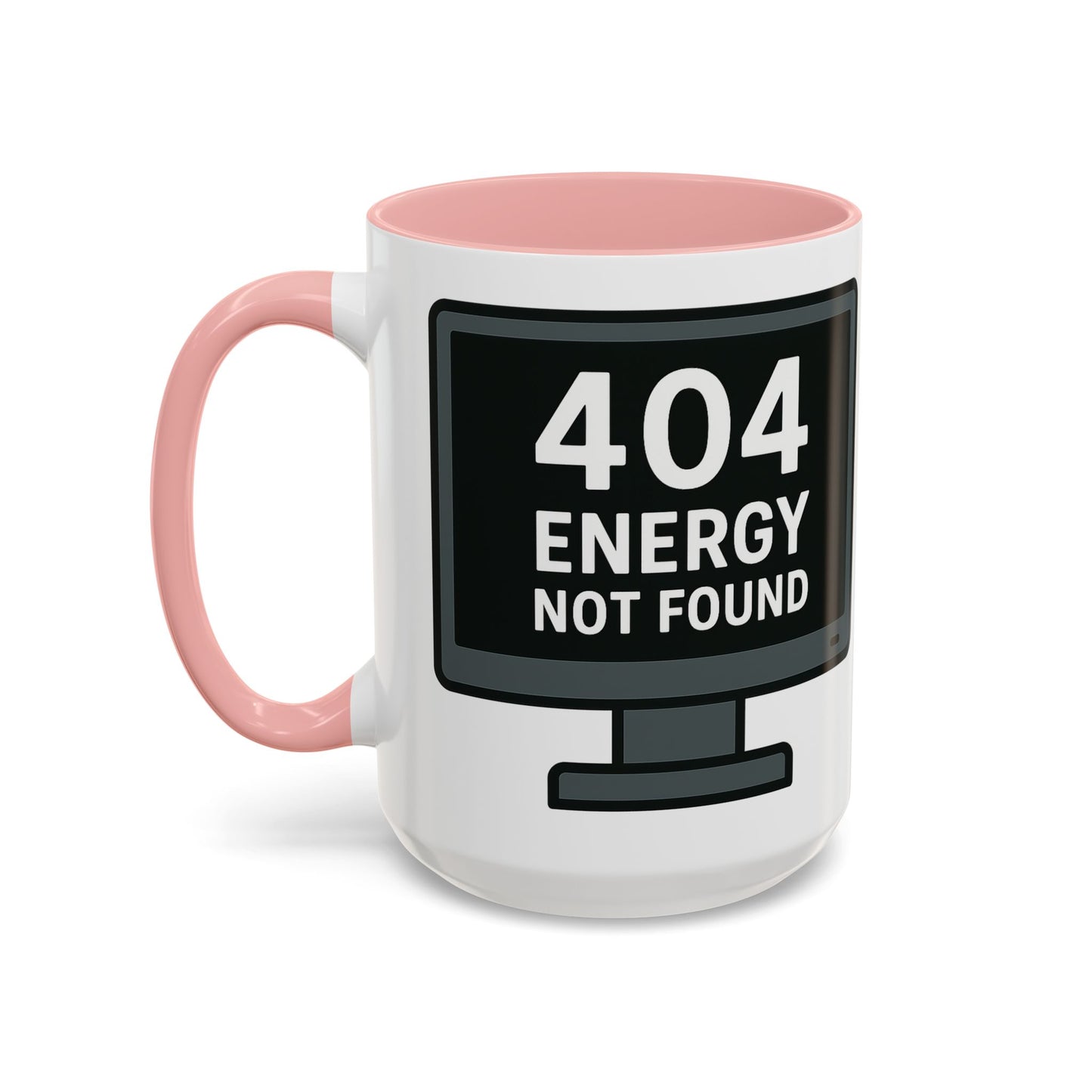Humorous 404 Energy Not Found Coffee Mug, Funny Gift for Programmers, Unique Office Mug, Tech Lover's Gift, Coffee Lovers Mug