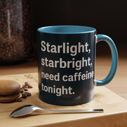 Starlight Caffeine Coffee Mug | Perfect for Coffee Lovers, Gift for Friends, Night Owl, Magical Mugs, Funny Cup
