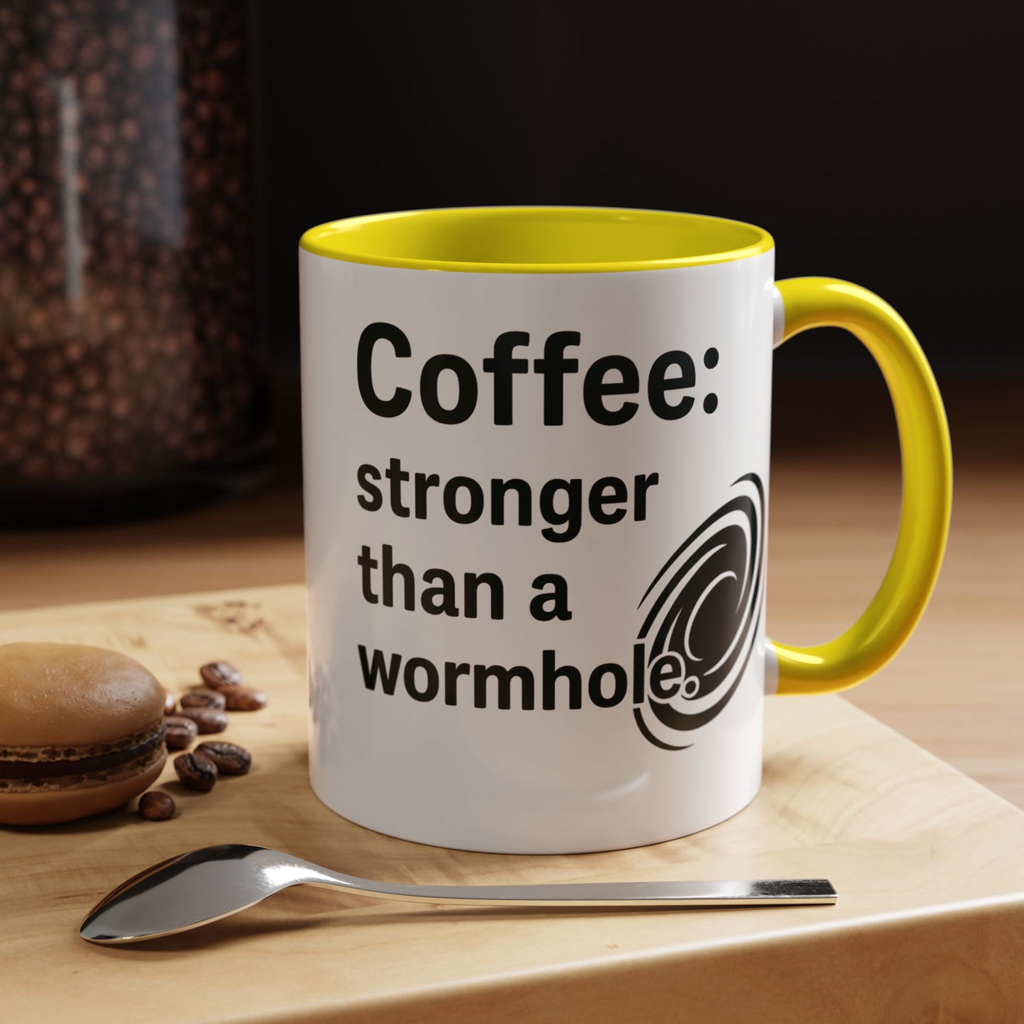 Galactic Coffee Mug: "Stronger Than a Wormhole" - Funny Coffee Cup for Space Lovers, Nerdy Gift, Office Mug, Astronomy Coffee Cup, [...]
