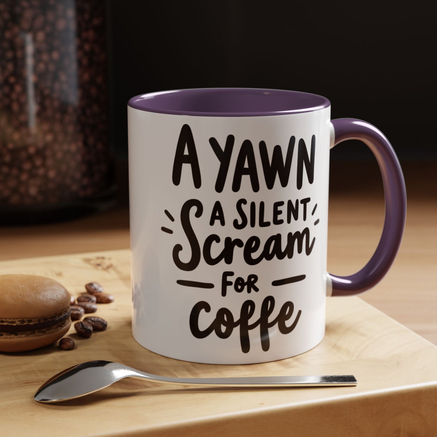 Funny Yawn Coffee Mug - 11oz & 15oz | Perfect Gift for Coffee Lovers