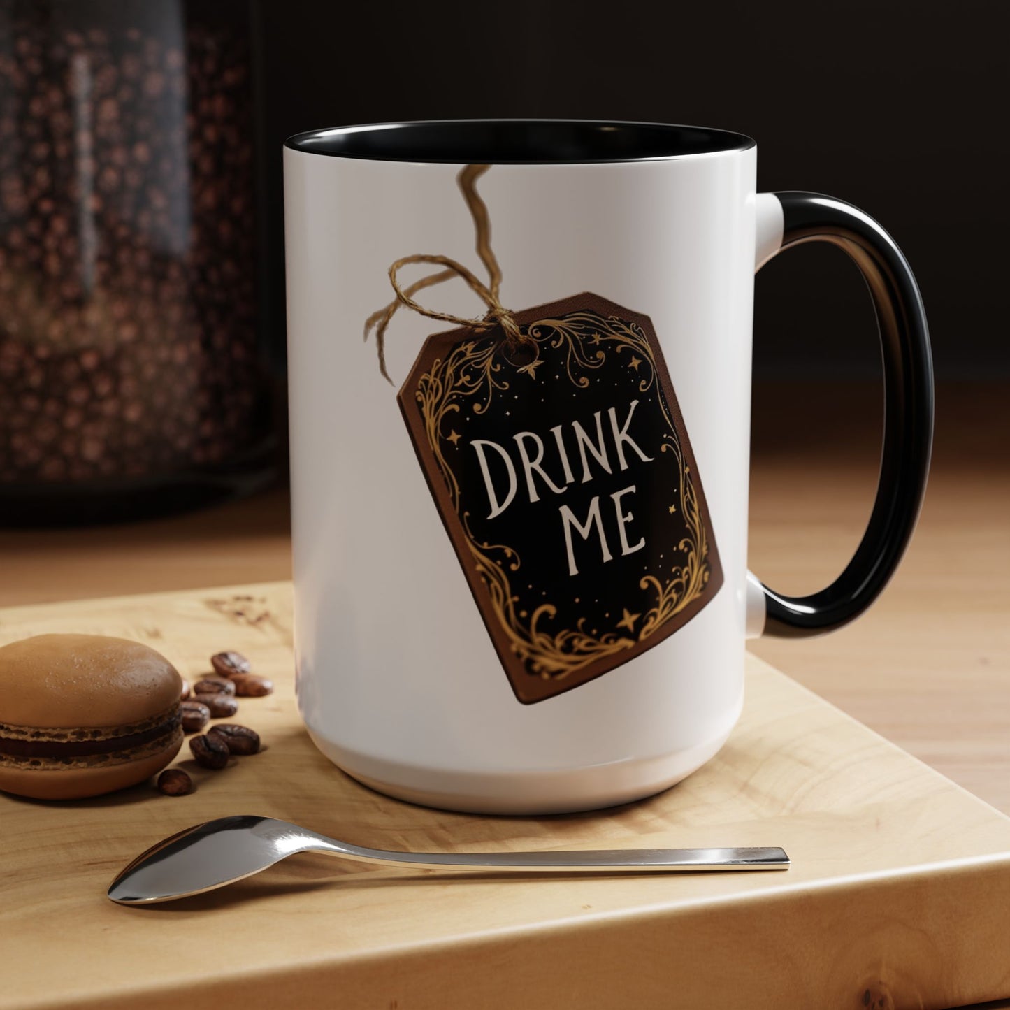 Whimsical Drink Me Coffee Mug - Enchanting Accent Cup for Tea Lovers