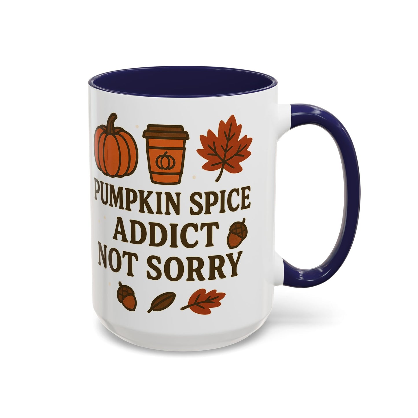 Pumpkin Spice Addict Coffee Mug, Cozy Fall Gift for Coffee Lovers, Autumn Decor, Cute Mug for Thanksgiving